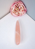 rose quartz yoni wand, crystal vibrator, rose quartz dildo, self pleasure crystal sex toys,